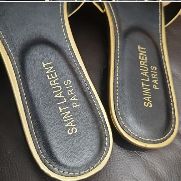 Saint Laurent Gold Women's Shoes - Picture 2 of 7